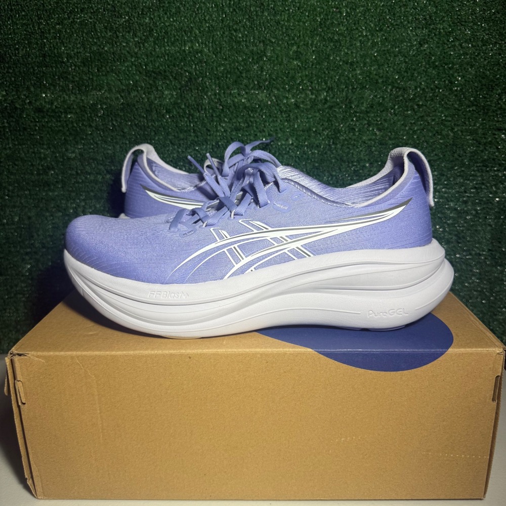 ASICS Gel-Nimbus 26 Bluebell White Running Shoes 1012B899-500 Womens Size 10 New